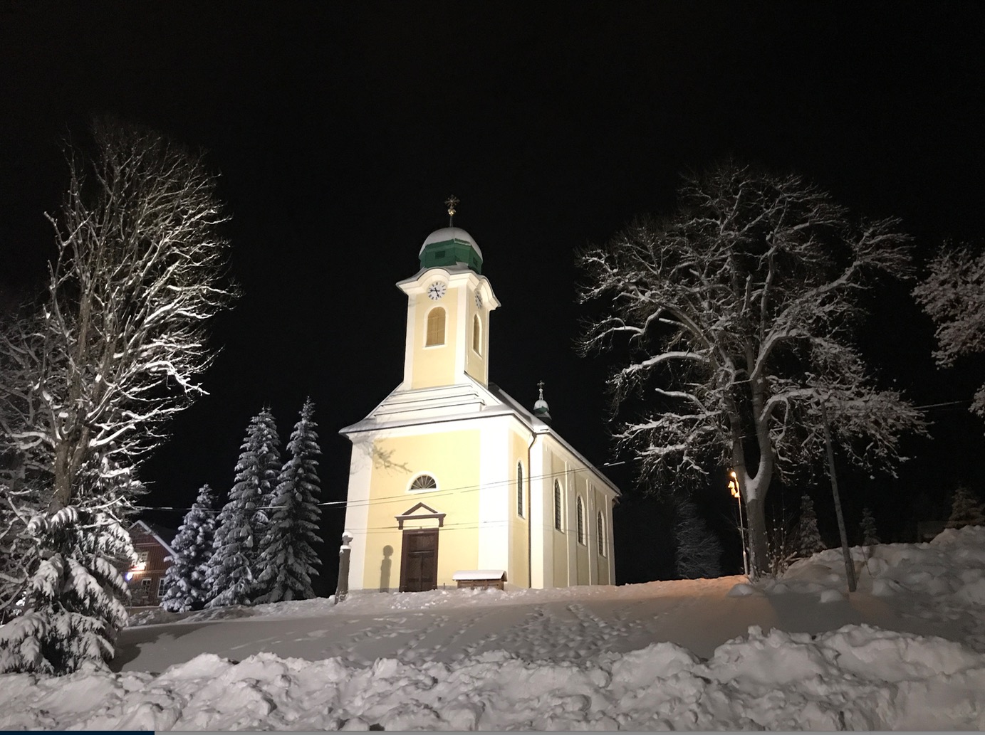 Harrachov 25. 12. 2017 Mše svatá Vánoční